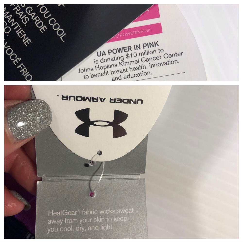 NWT Under Armour Heat Gear Skort XL Black Pink - Picture 13 of 14